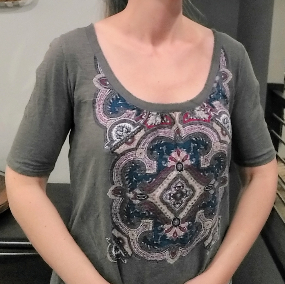 ANTHROPOLOGIE brilliant bow akemi + kin top M - Picture 6 of 11